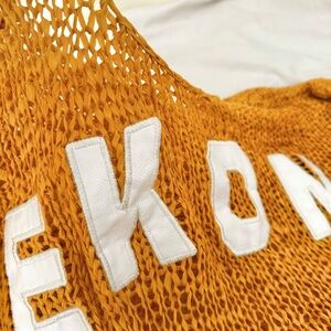 EKON® WOMEN'S OPEN-KNIT TASSEL-FRINGE PULLOVER SWEATER.